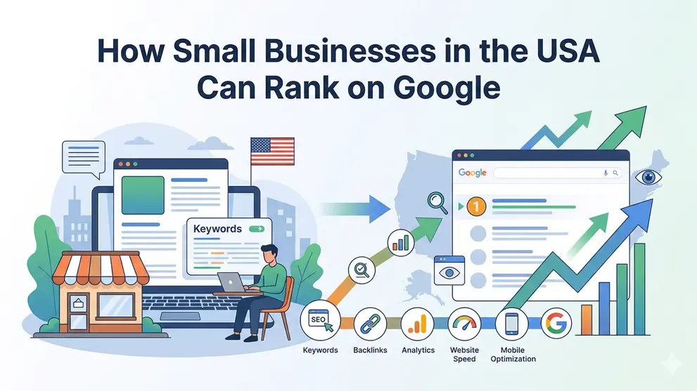 how small businesses in the usa can rank on google